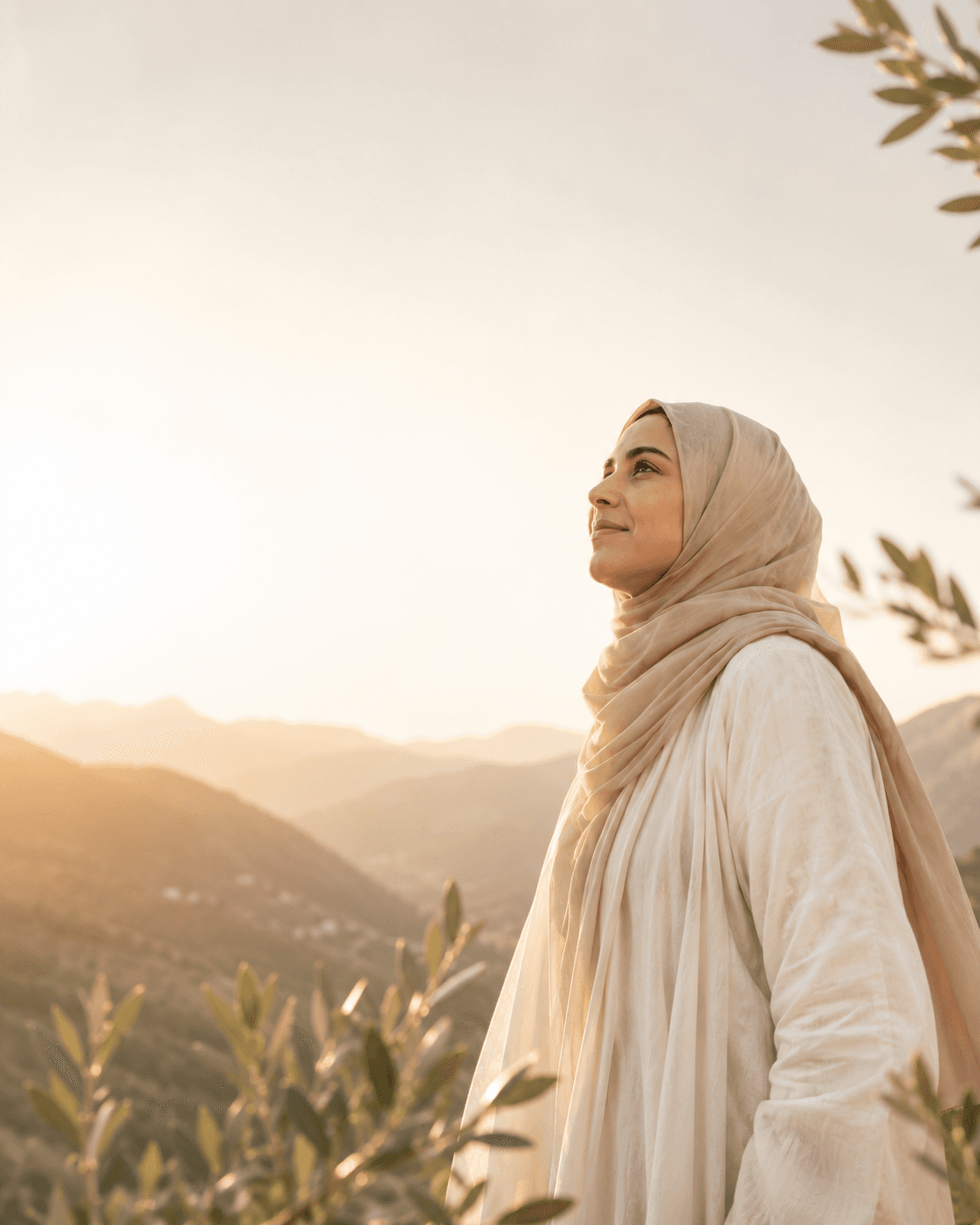 Woman looking toward morning light, representing proactive care.